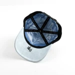 Streetwear 5-Panel Baseball Cap with Flat Embroidery and 3D Embroidery - View 10