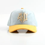 Streetwear 5-Panel Baseball Cap with 3D Embroidery - View 5