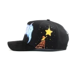 Streetwear 5-Panel Baseball Cap with Printed Graphic - View 7
