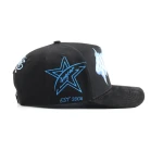 Streetwear 5-Panel Baseball Cap with Printed Graphic - View 9
