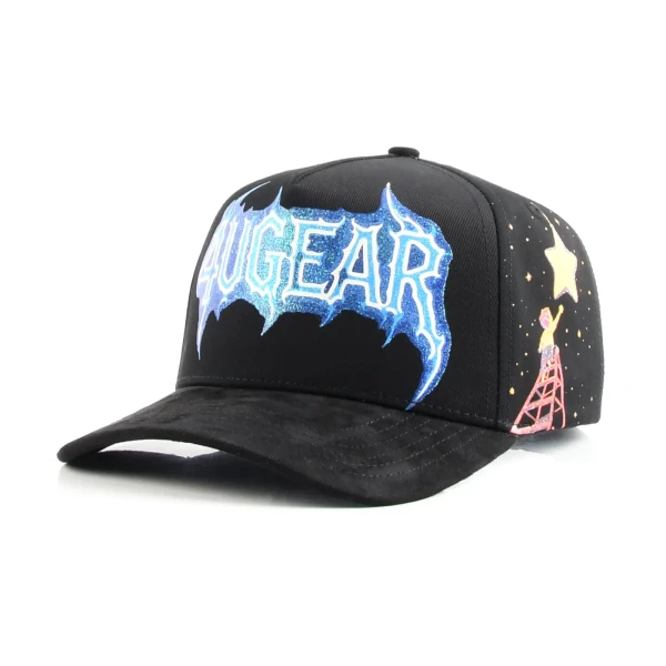 Streetwear 5-Panel Baseball Cap with Printed Graphic - Premium OEM headwear detail