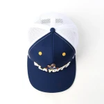 6-Panel Trucker Cap with Flat Embroidery and 3D Embroidery - View 6