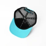 Streetwear 6-Panel Trucker Cap with Applique Embroidery and Woven Patch - View 7