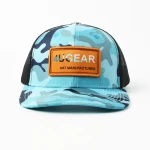 Streetwear 6-Panel Trucker Cap with Applique Embroidery and Woven Patch - View 2
