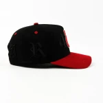 Streetwear 5-Panel Baseball Cap with Flat Embroidery and 3D Embroidery - View 5
