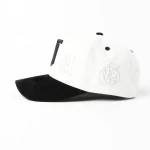Streetwear 5-Panel Baseball Cap with Flat Embroidery and 3D Embroidery - View 3