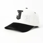 Streetwear 5-Panel Baseball Cap with Flat Embroidery and 3D Embroidery - View 1
