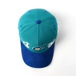 Streetwear 5-Panel Baseball Cap with Flat Embroidery and 3D Embroidery - View 6