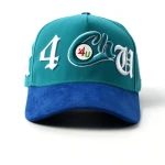 Streetwear 5-Panel Baseball Cap with Flat Embroidery and 3D Embroidery - View 2