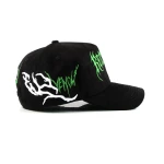 Streetwear 5-Panel Cap with Flat Embroidery and Rhinestone - View 5