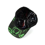 Streetwear 5-Panel Cap with Flat Embroidery and Rhinestone - View 7