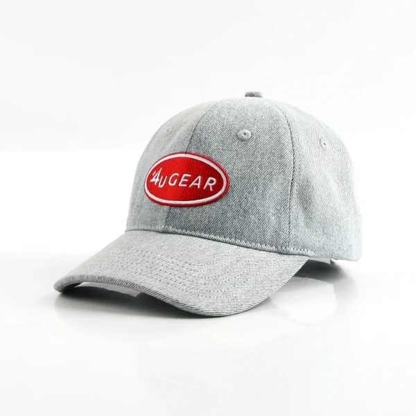 6-Panel Baseball Cap with 3D Embroidery - Premium OEM headwear detail