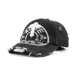 6-Panel Baseball Cap with Flat Embroidery and 3D Embroidery - View 1