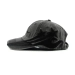 6-Panel Baseball Cap with Flat Embroidery and Applique Embroidery - View 7