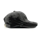 6-Panel Baseball Cap with Flat Embroidery and Applique Embroidery - View 9