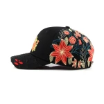Streetwear 6-Panel Baseball Cap with Flat Embroidery and Screen Printing - View 7