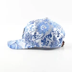 Streetwear 6-Panel Baseball Cap with Flat Embroidery and 3D Embroidery - View 5