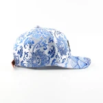 Streetwear 6-Panel Baseball Cap with Flat Embroidery and 3D Embroidery - View 7