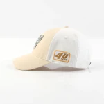 topi baseball 6 panel berbahan katun dengan patch tenun dan pelat logam - View 6
