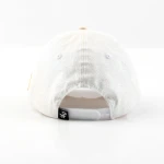 topi baseball 6 panel berbahan katun dengan patch tenun dan pelat logam - View 7