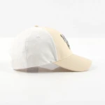 topi baseball 6 panel berbahan katun dengan patch tenun dan pelat logam - View 8