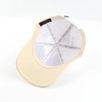 topi baseball 6 panel berbahan katun dengan patch tenun dan pelat logam - View 10
