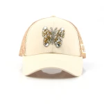 casquette baseball 6 panneaux en coton avec ecusson tisse et plaque metallique - View 6
