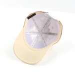 casquette baseball 6 panneaux en coton avec ecusson tisse et plaque metallique - View 11