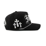 5-Panel Baseball Cap with Flat Embroidery and 3D Embroidery - View 5