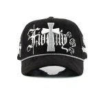 5-Panel Baseball Cap with Flat Embroidery and 3D Embroidery - View 2
