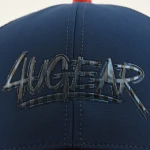 6-Panel Baseball Cap with Rubber Patch and High Frequency Embossing - View 5