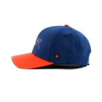 6-Panel Baseball Cap with Rubber Patch and High Frequency Embossing - View 7