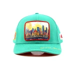 6-Panel Baseball Cap with Flat Embroidery and Rubber Patch - View 7