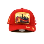 6-Panel Baseball Cap with Flat Embroidery and Rubber Patch - View 7
