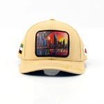 6-Panel Baseball Cap with Flat Embroidery and Rubber Patch - View 6