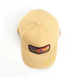 6-Panel Baseball Cap with Flat Embroidery and Rubber Patch - View 10