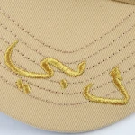 6-Panel Baseball Cap with Flat Embroidery and Rubber Patch - View 3