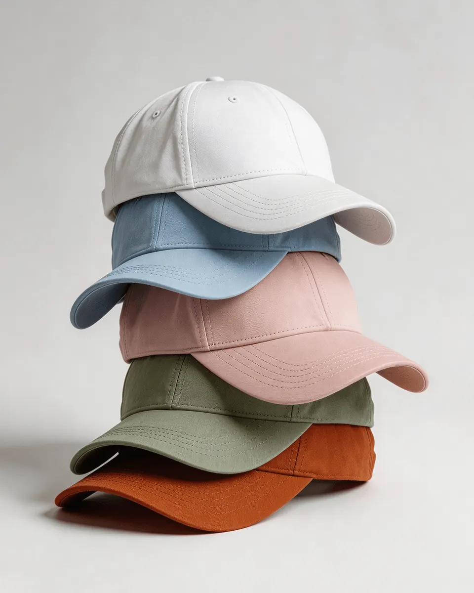 Minimal headwear product showcase