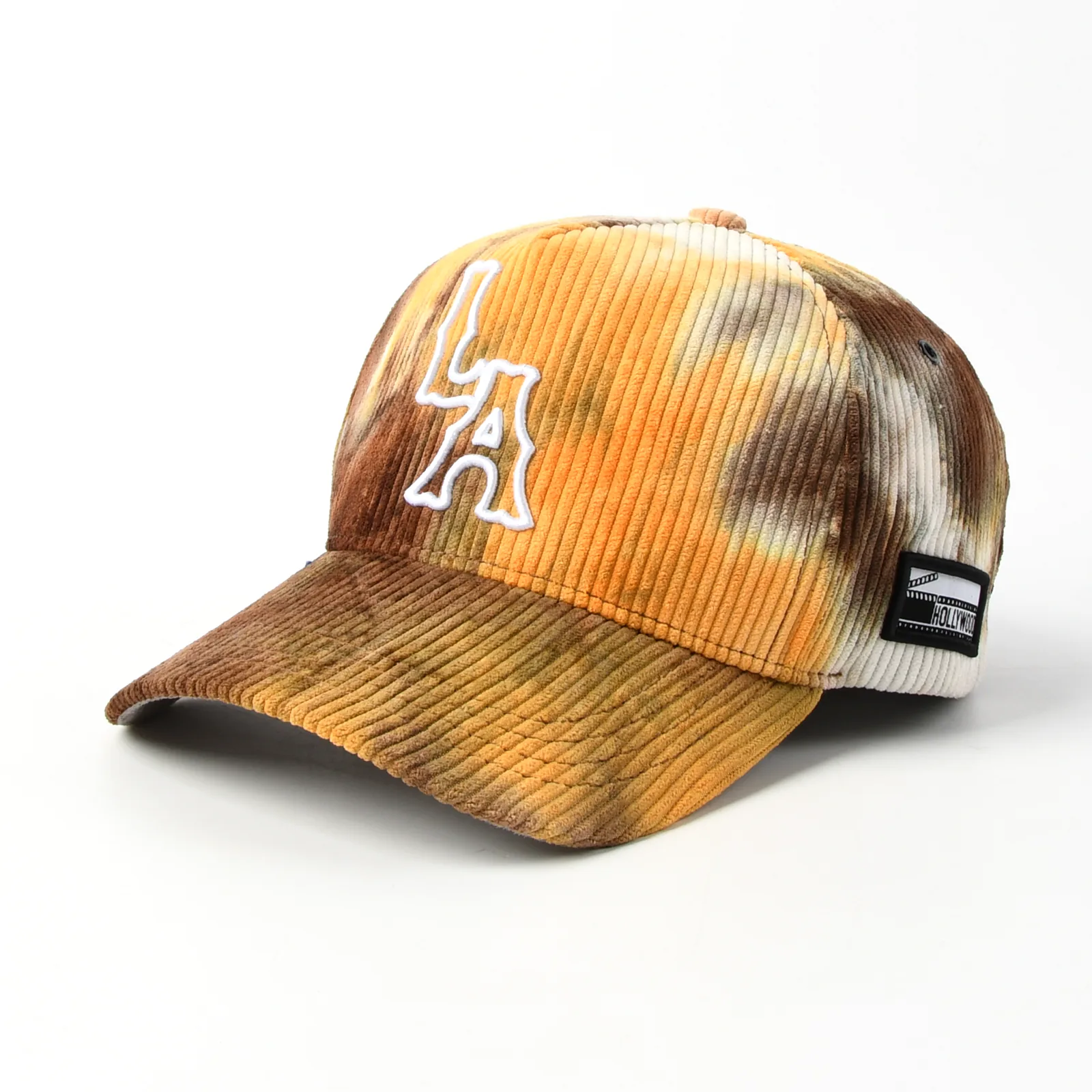 5-Panel Baseball Cap with Flat Embroidery and 3D Embroidery