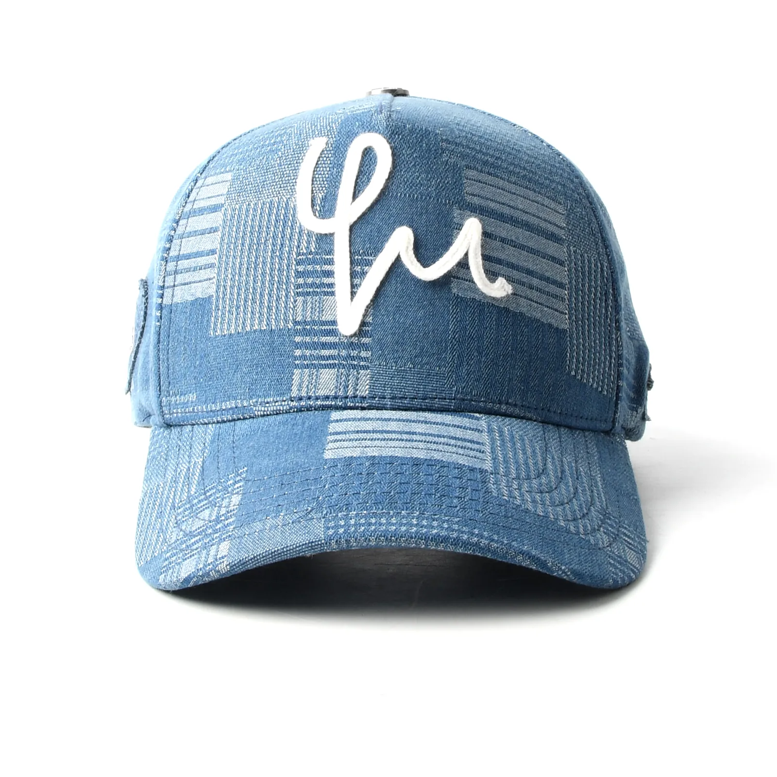 5-Panel Baseball Cap with Applique Embroidery