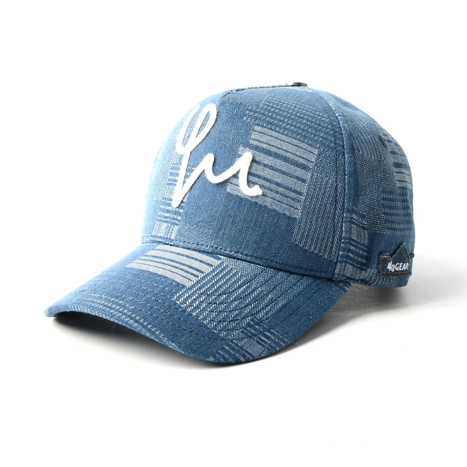5-Panel Baseball Cap with Applique Embroidery