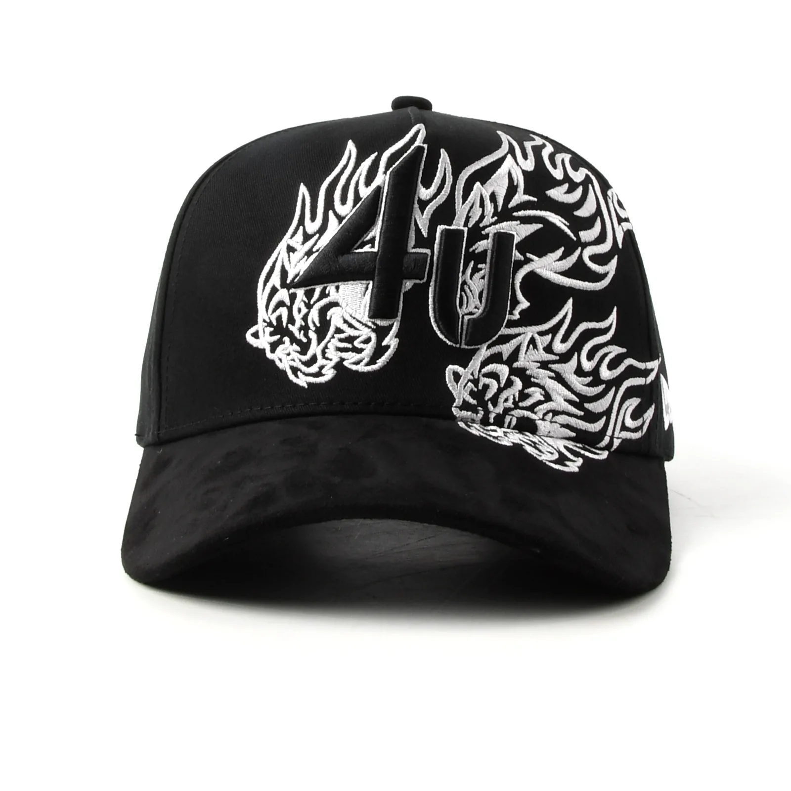 5-Panel Baseball Cap with Flat Embroidery and 3D Embroidery