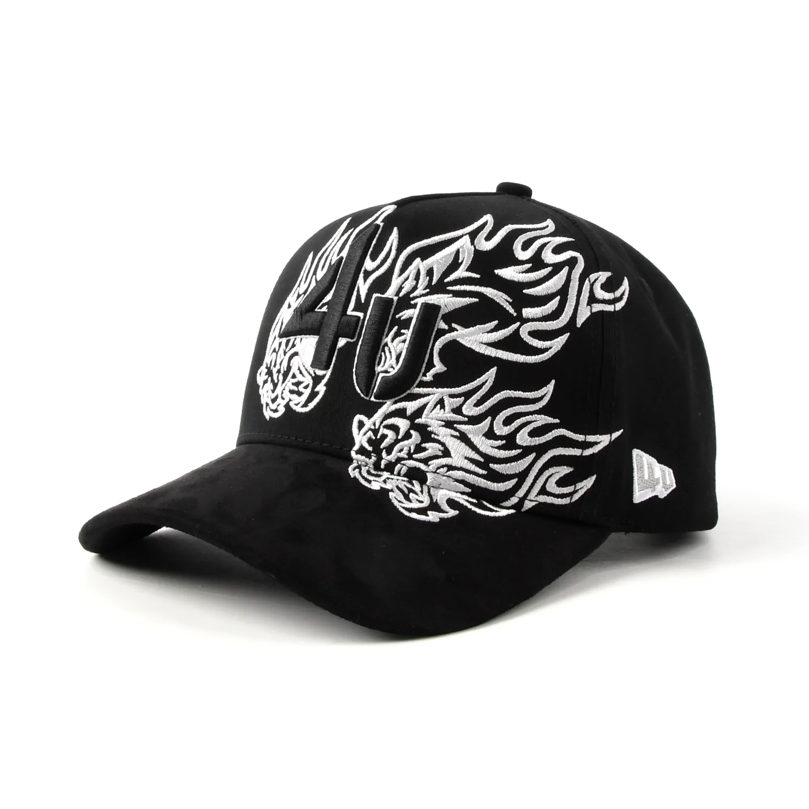 5-Panel Baseball Cap with Flat Embroidery and 3D Embroidery
