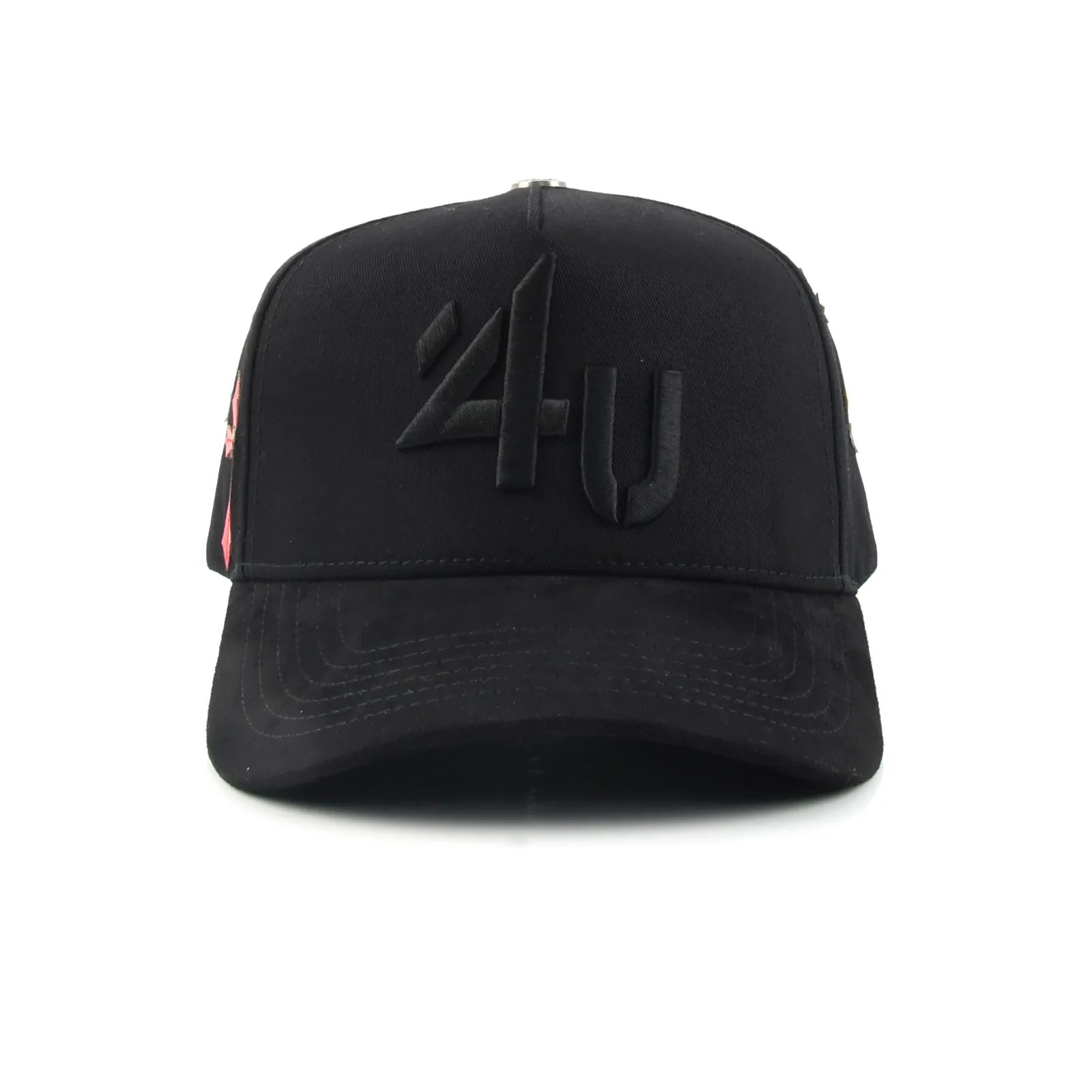 Streetwear 5-Panel Baseball Cap with Flat Embroidery and 3D Embroidery