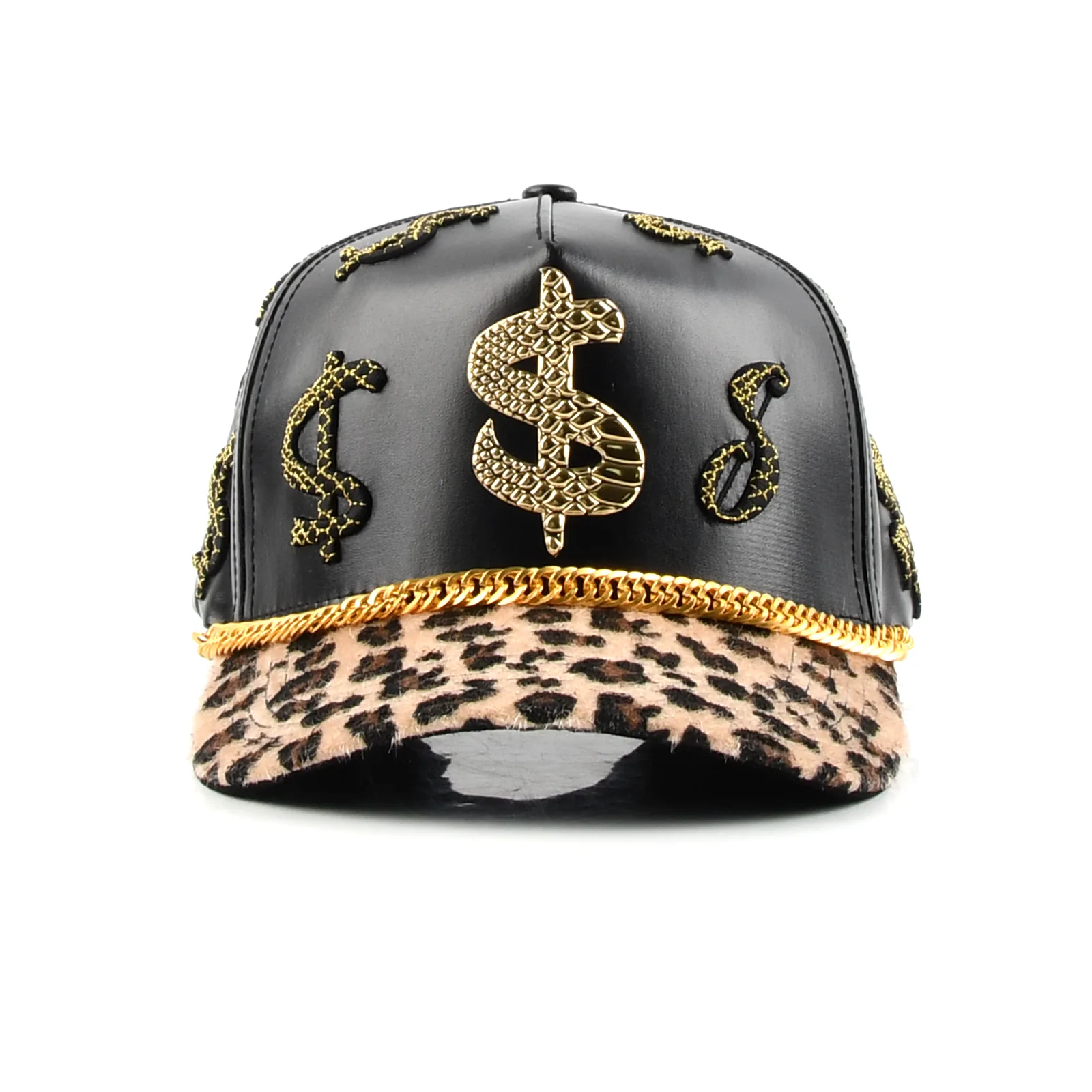 Streetwear 5-Panel Baseball Cap with Flat Embroidery and 3D Embroidery