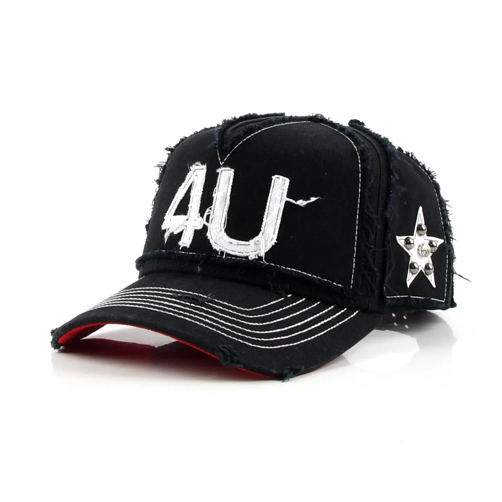 Streetwear 5-Panel Baseball Cap with 3D Embroidery and Applique Embroidery