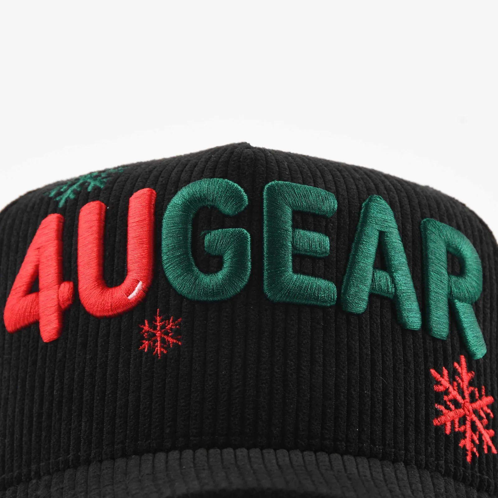 Streetwear 5-Panel Baseball Cap with Flat Embroidery and 3D Embroidery