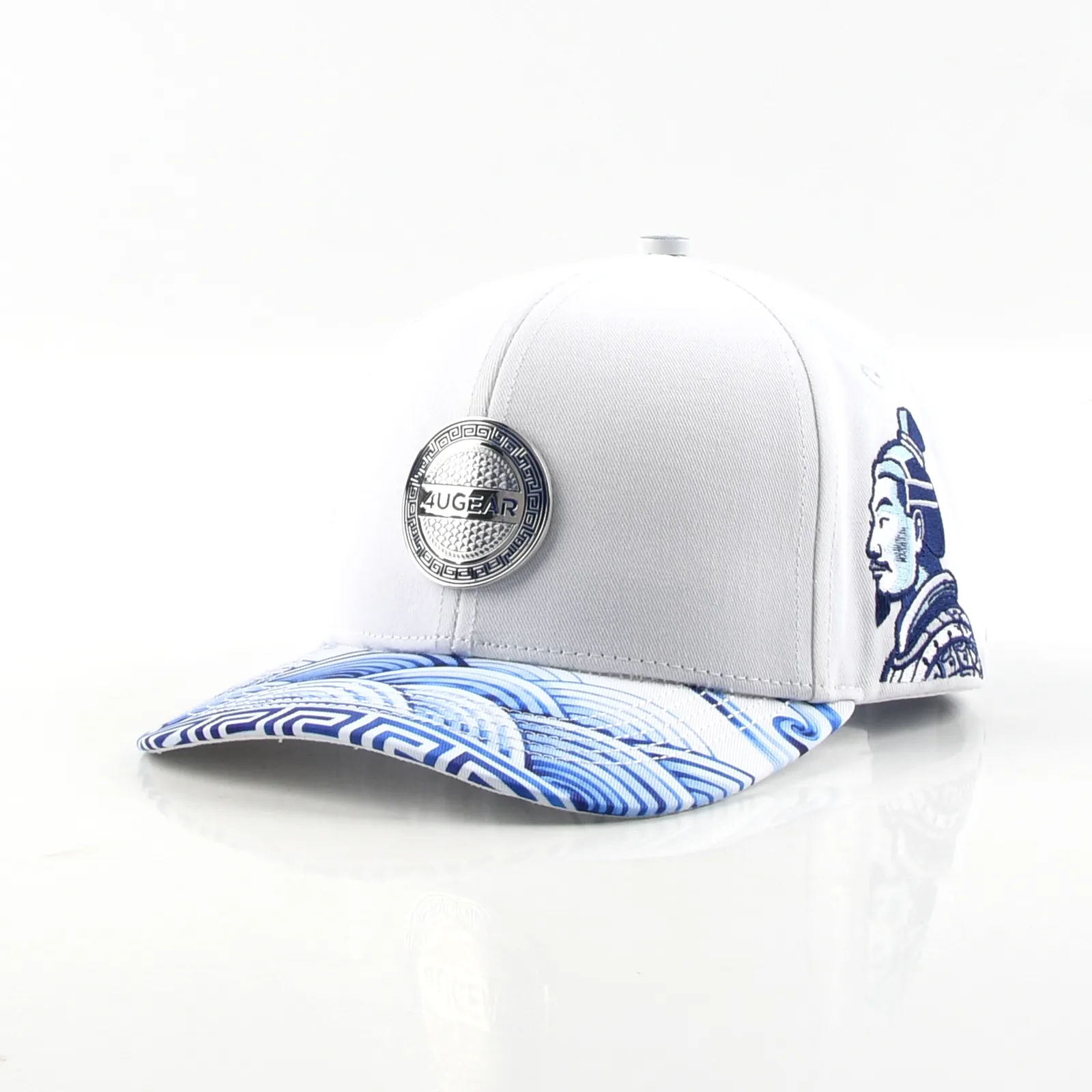 Streetwear 6-Panel Baseball Cap with Flat Embroidery and 3D Embroidery