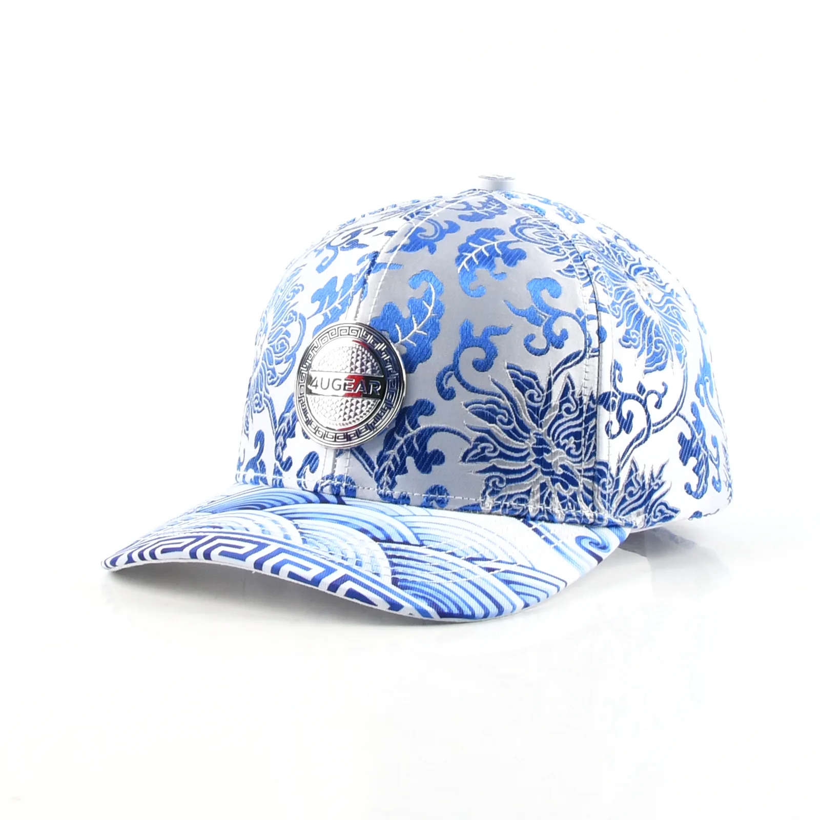 Streetwear 6-Panel Baseball Cap with Flat Embroidery and 3D Embroidery