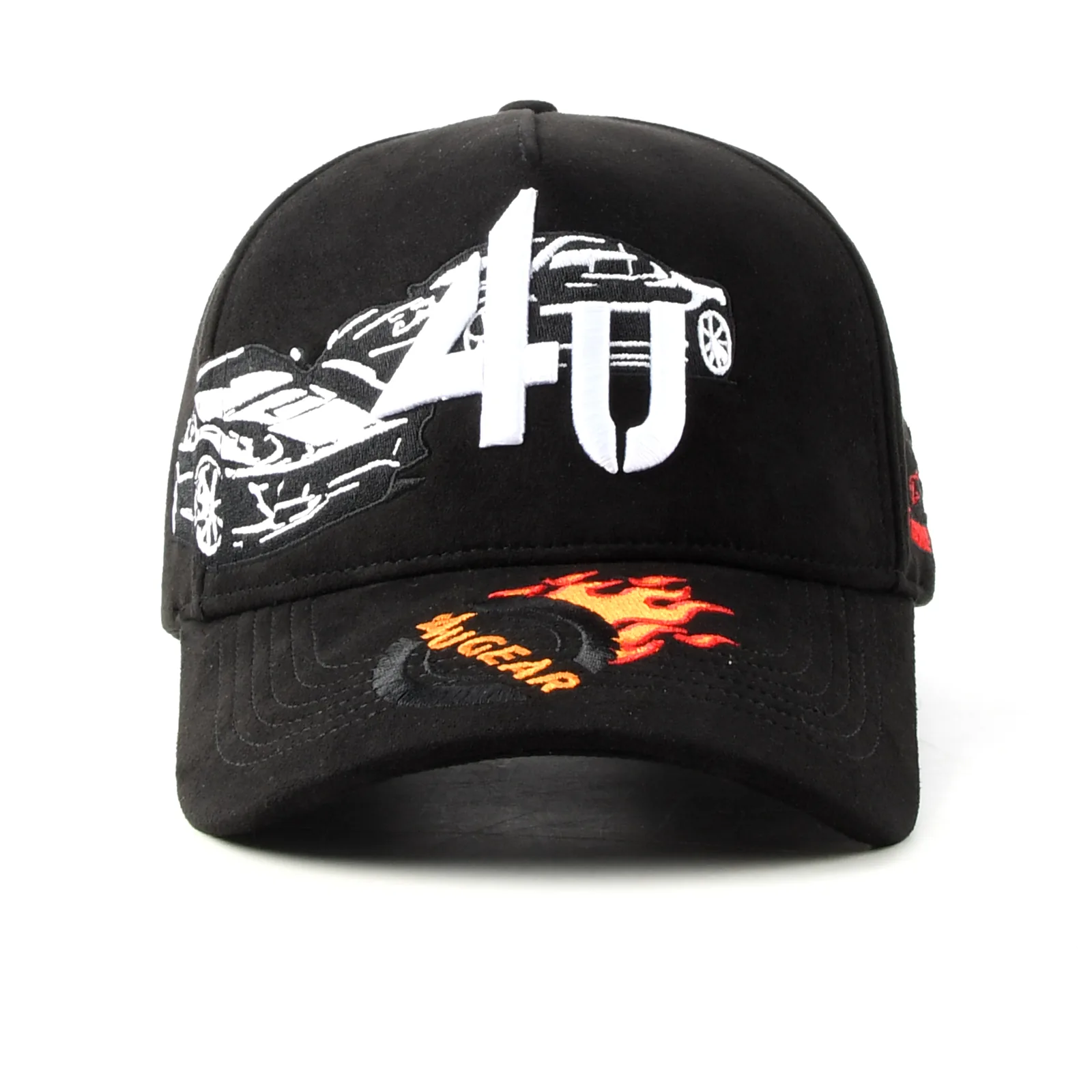 5-Panel Baseball Cap with Flat Embroidery and 3D Embroidery